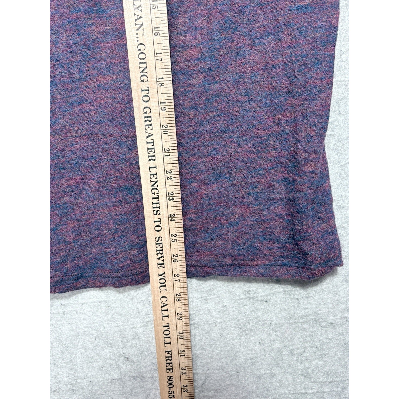 Appalachian Gear Co 100% Peruvian Alpaca Purple Hooded Sweater Men's S Usa New — image 7 of 8